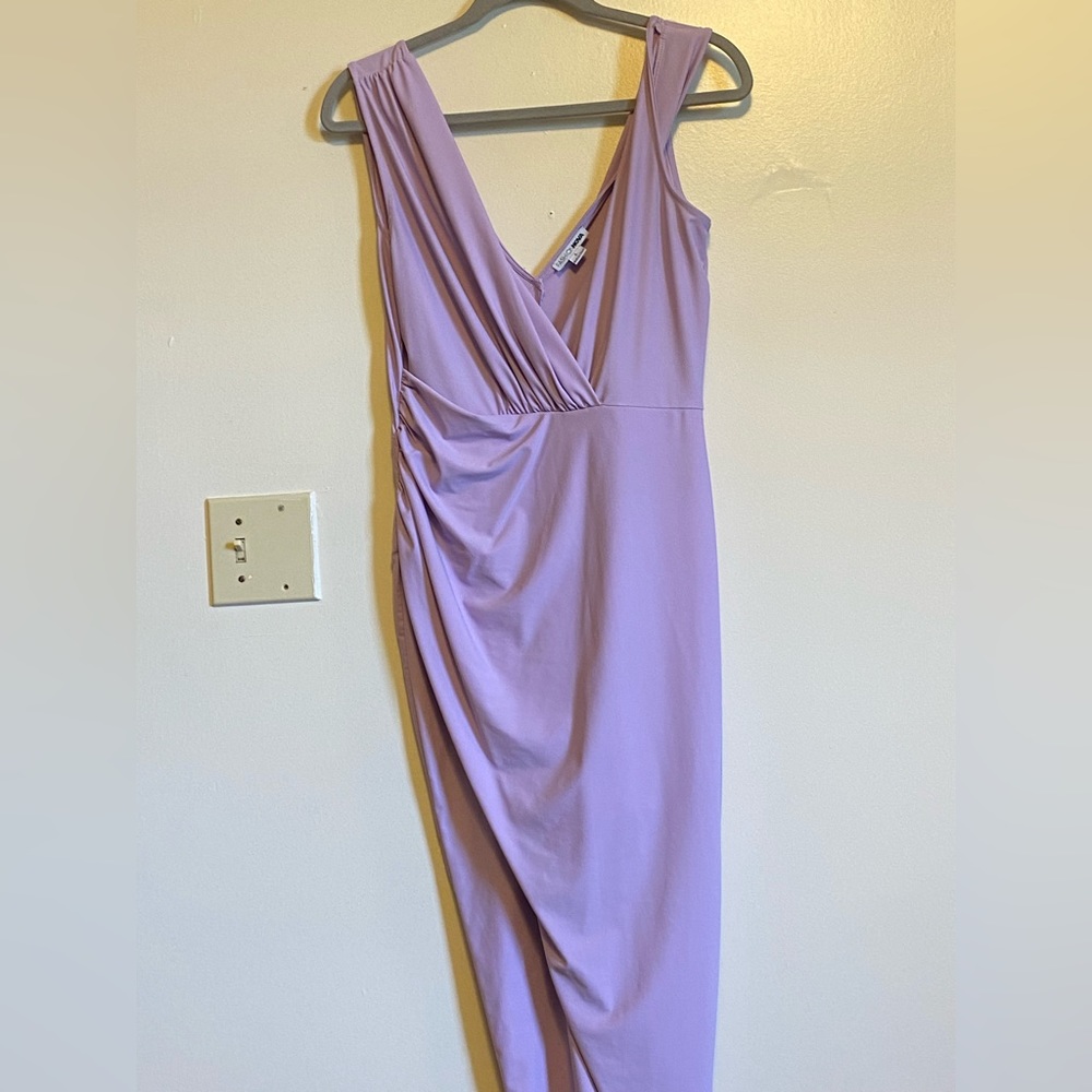 Fashion Nova Lilac Purple Slit Dress